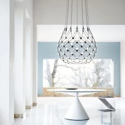 Luceplan Mesh 100 LED 8 Luceplan Mesh 100 LED -Artemide Store 002 Luceplan Mesh 100 LED Pendel ambient1 aa910257001bc50d3936db152622cc41