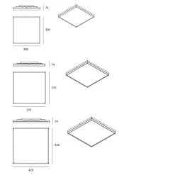 Milan Linea LED-Deckenleuchte 30x30 Cm -Artemide Store 003 Milan Linea 6056 b83e13398f3ba4212b0e561ad7e60af4