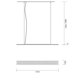 Nimbus Modul L 196 Indirekt -Artemide Store 003 Nimbus Modul L 196 Indirekt Pendel technische zeichnung 5d91de2e368122fb1811da8c060f4b4d