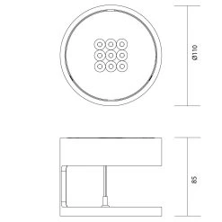 Nimbus Rim R 9 -Artemide Store 003 Nimbus Rim R9 Decke technische Zeichnung c6d2b2a417aaa205221cbc6cc0c841f6