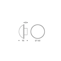 Oligo Volana Wandleuchte -Artemide Store 003 Oligo Volana Wandleuchte technische Zeichnung ac8e66aefb094e8bc428e9a08379ba22