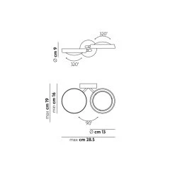 Lodes Nautilus Wall -Artemide Store 003 Studio Italia Design Nautilus Wand technische Zeichnung 6a99c71bf7a293aeb1d0fa573c422f04