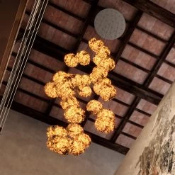 Catellani & Smith Gold Moon Chandelier -Artemide Store 004 Catellani Smith Gold Moon Pendel detail 101113 gold e3b3395314ef18ef5e4cac822ac816a6