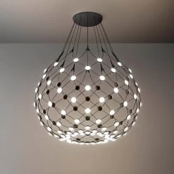 Luceplan Mesh 100 LED 11 Luceplan Mesh 100 LED -Artemide Store 004 Luceplan Mesh 100 LED Pendel detail2 924d430fb05a213fcc4a3d375dc69819