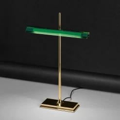 Flos Goldman -Artemide Store 005 Flos Goldman LED Tisch total 77839 messing gruen af3f005cbb303fb30f9e9b4caee65b05
