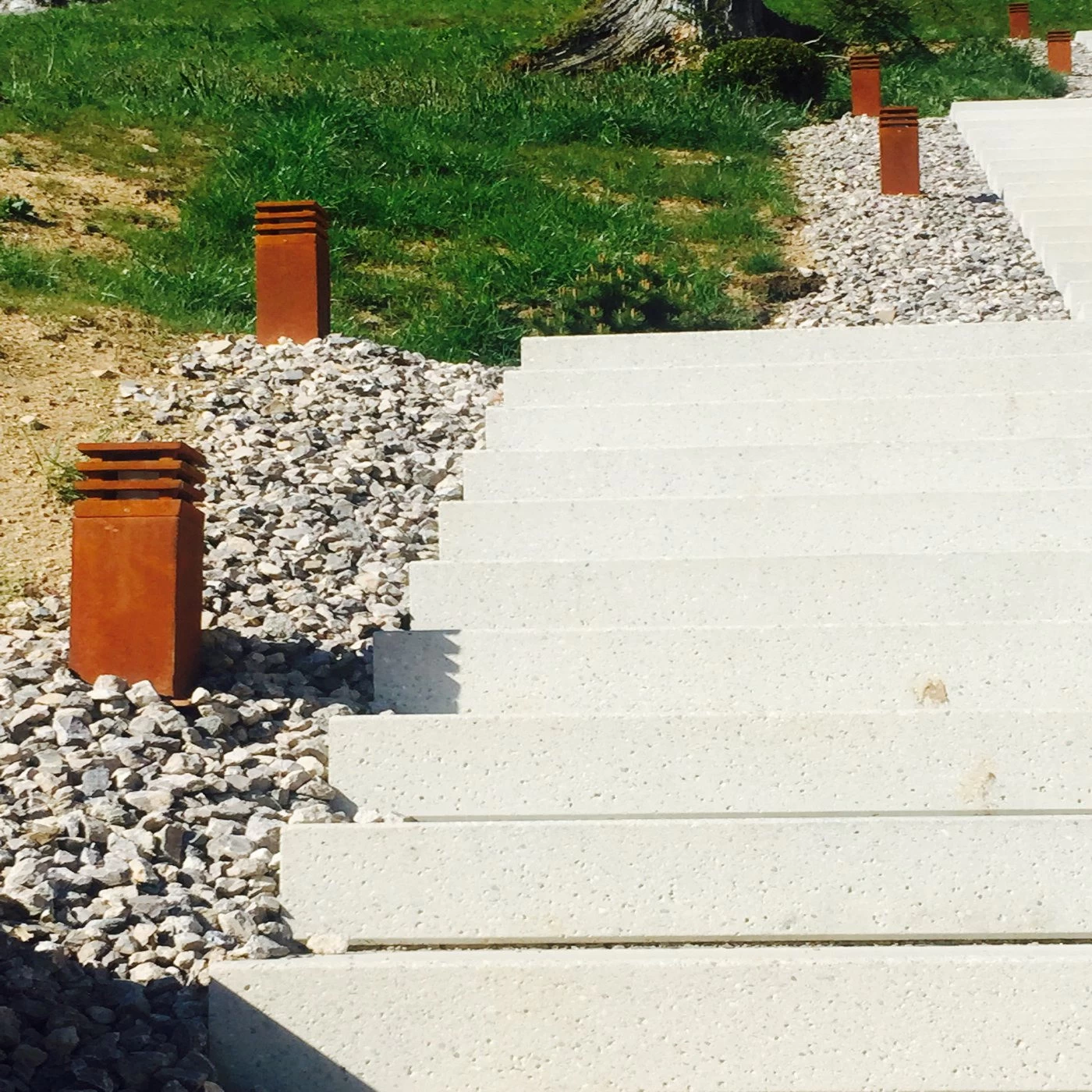 SLV Rusty Square Pollerleuchte 5 SLV Rusty Square Pollerleuchte – Bild 3